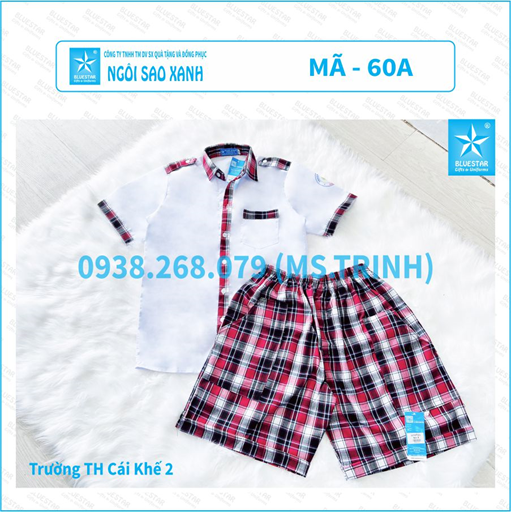 ÁO HỌC SINH NAM 15AC - TIỂU HỌC CÁI KHẾ 2